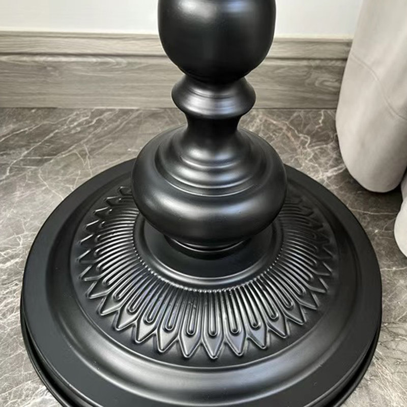 Areeba Iron Top End Table, Black