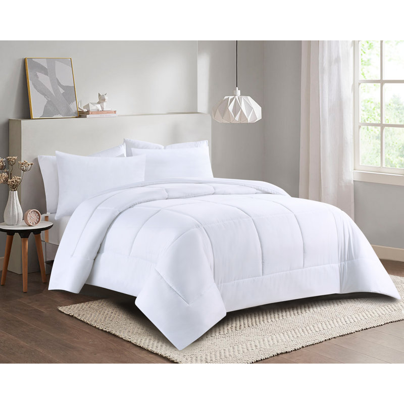 Édredon en duvet synthétique Swift Home Basic, Édredon grand, Blanc