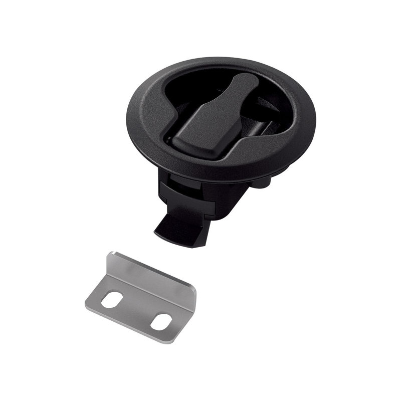 Sugatsune Flush Slam Latch - LJ-61/BLK, Black Finish