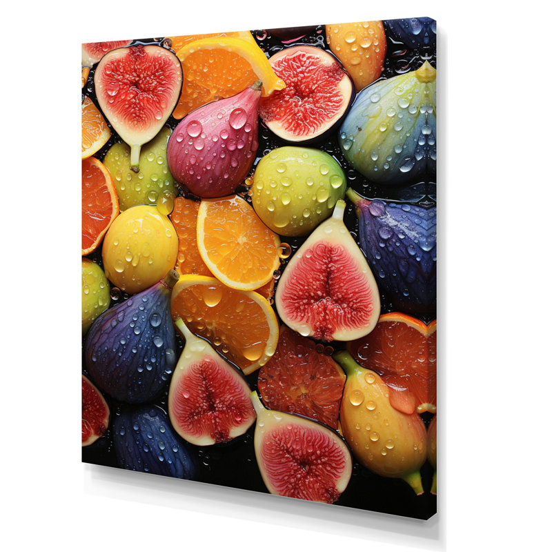 «Fruit Sunkissed Fig II» sur toile, H 32 po x l 16 po x P 1 po