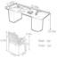 Ensemble de bureau et de chaises Maksut-409115793