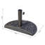 Resin 9kg Parasol Base for Φ3.8cm, Φ4.8cm Poles, Bronze Tone