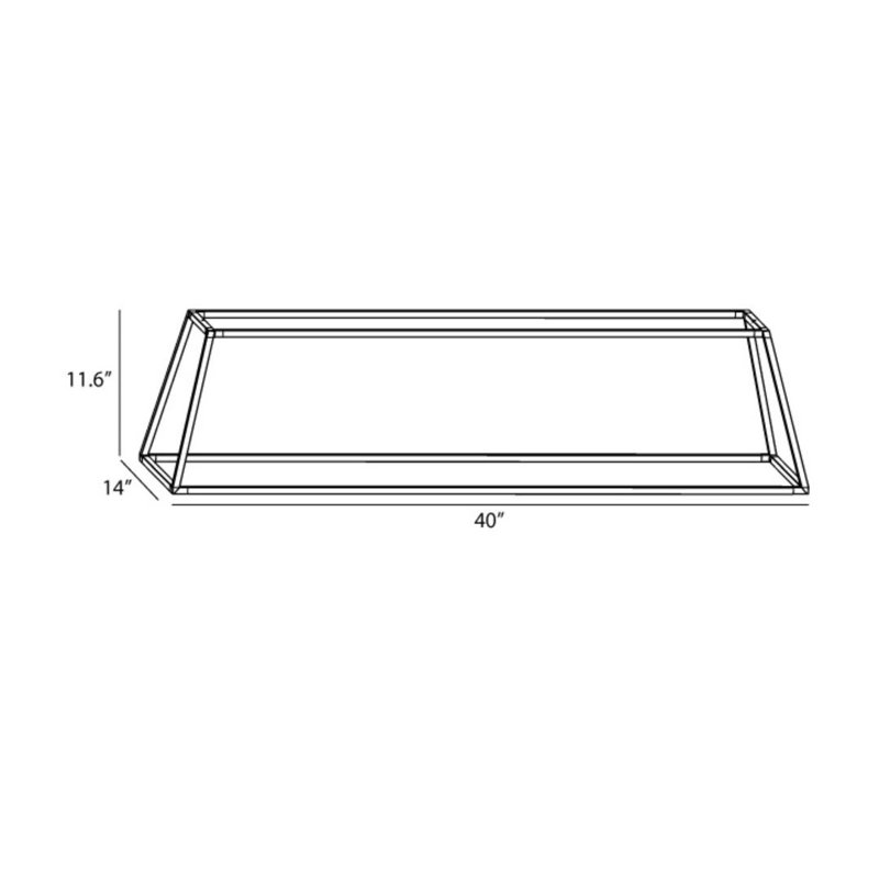 Z-Bar 4 - Light LED Pendant, Matte Black, 40"