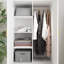 Armoire 2 portes avec 2 tiroirs et miroir à vêtements-263582883