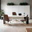 Chaise de bureau en cuir à hauteur ajustable 23 po avec dossier matelassé Mariello-103555096-103555095