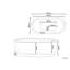Chaves 1700mm x 800mm Freestanding Soaking Acrylic Bathtub-441812259