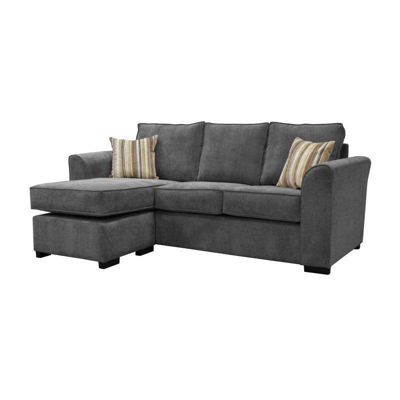 Celis 3 Seater Sofa & Chaise, Pewter