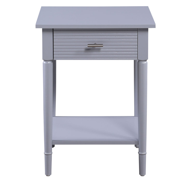 Table de bout avec rangement Hailo, Gris