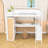 Dulcinea Kids Full Drawer Wood Loft Bed with Built-in Desk and Shelves-294511559-309249244
