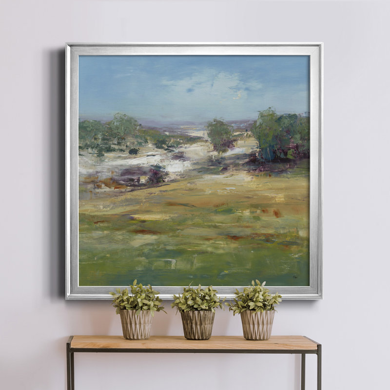 Vue d'été - Reproduction d'art sur toile encadrée, H 34,5 po x l 34,5 po x P 1,5 po, Gris