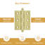 10'' x 10'' Solid Brass Traditional Hinge-14748770-124580128