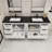 Brayla 84" Double Bathroom Vanity Set-1035999538