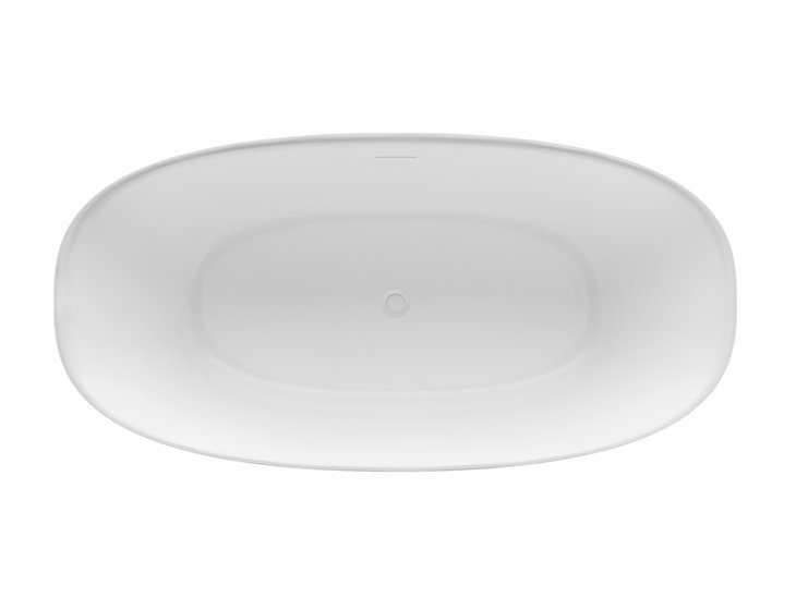 Islita 65.75" Freestanding Soaking Bathtub, Gloss White
