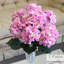 Superbe buisson d'hortensia artificiel rose de 22 pouces - arrangement de fausses fleurs parfait pour la décoration intérieure et les centres de mariage