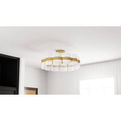 Cloer 6-Light Semi-Flush Mount