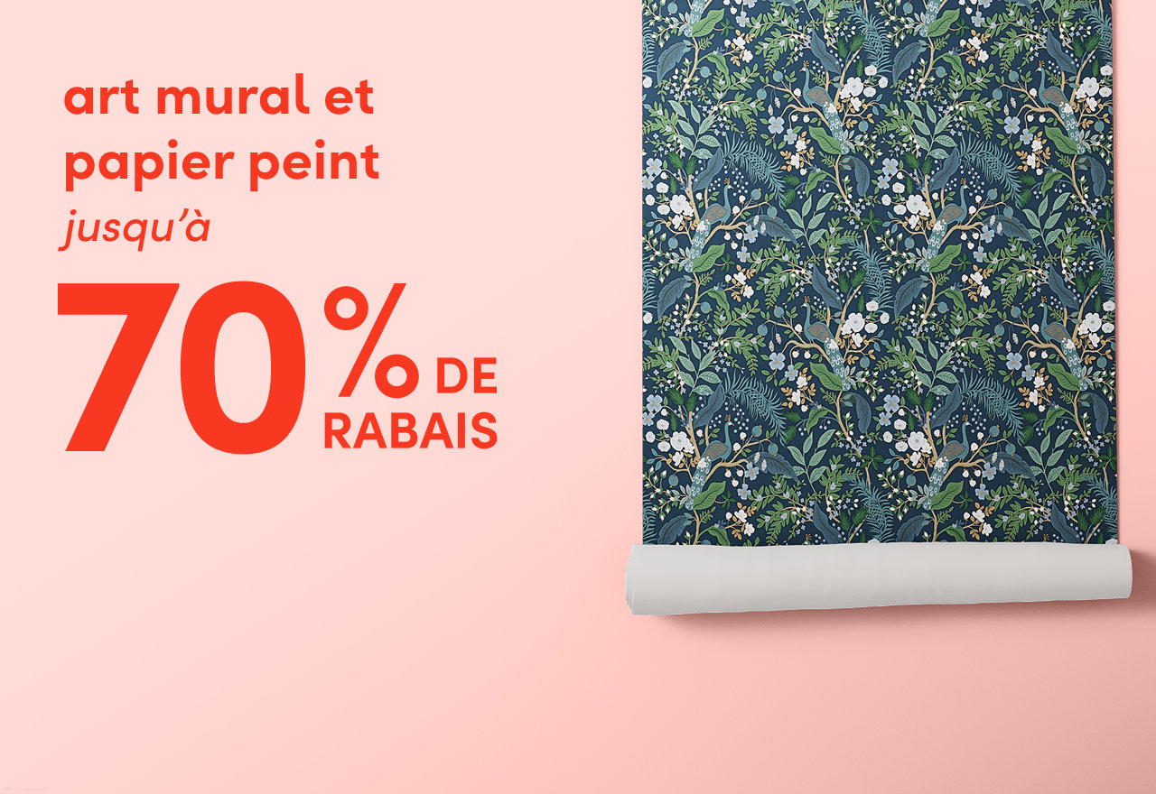 art mural et papier peint en solde