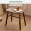 Tabouret de maquillage en noyer massif-1748477088
