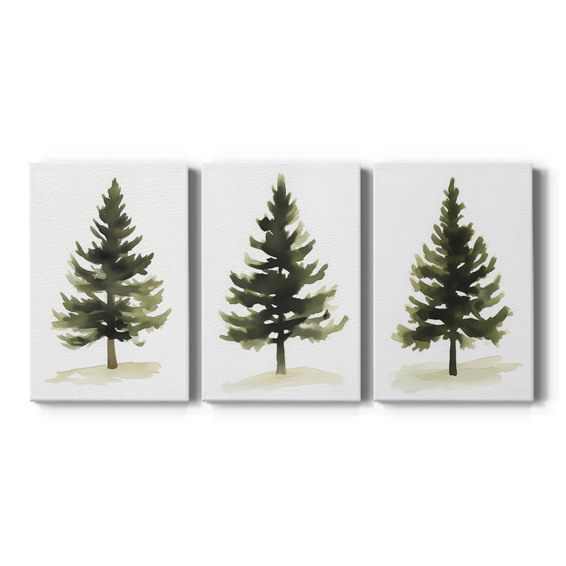 Art des fêtes de Noël Lxxvii - Toile tendue avec châssis - 3 pièces, H 12 po x l 24 po
