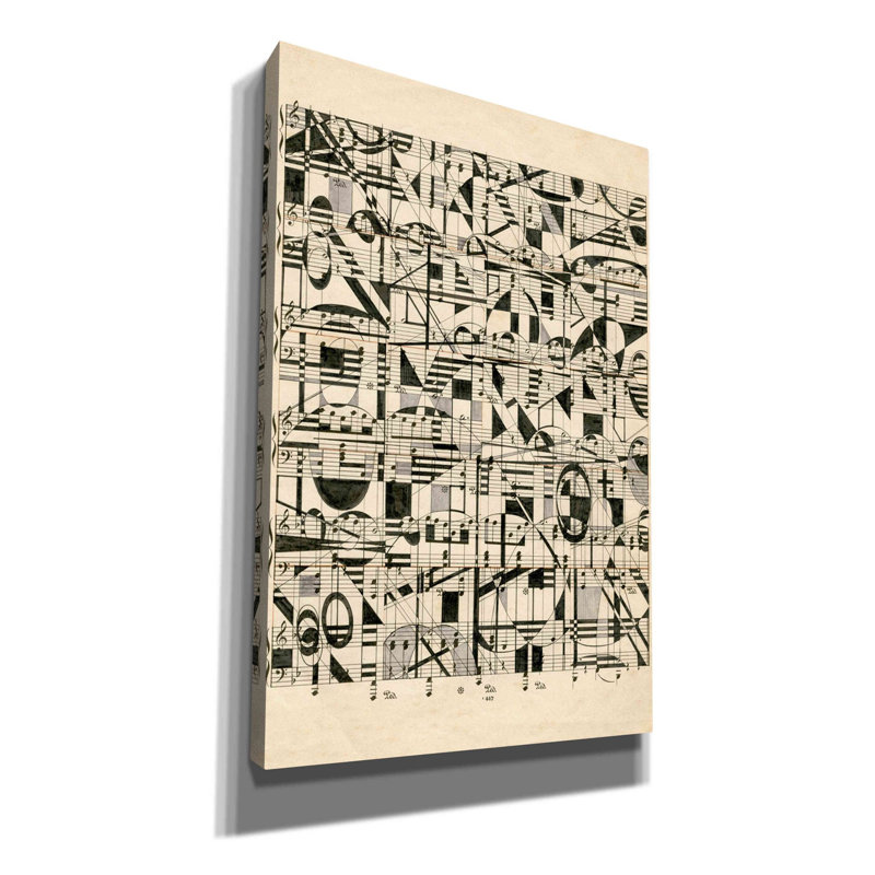 «Graphic Notes» par Nikki Galapon, art mural sur toile, H 18 po x l 12 po x P 0,75 po