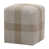 Mélange de polyester taupe / blanc sélectionné