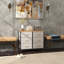 HOMCOM Fabric Chest of Drawers with 6 Fabric Drawers Black-423723292