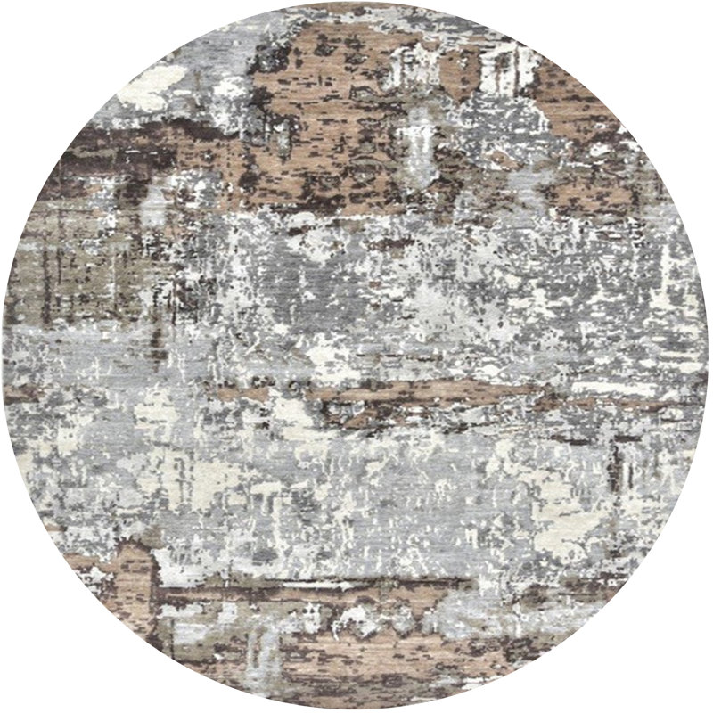 Tapis gris, Rond 7 pi