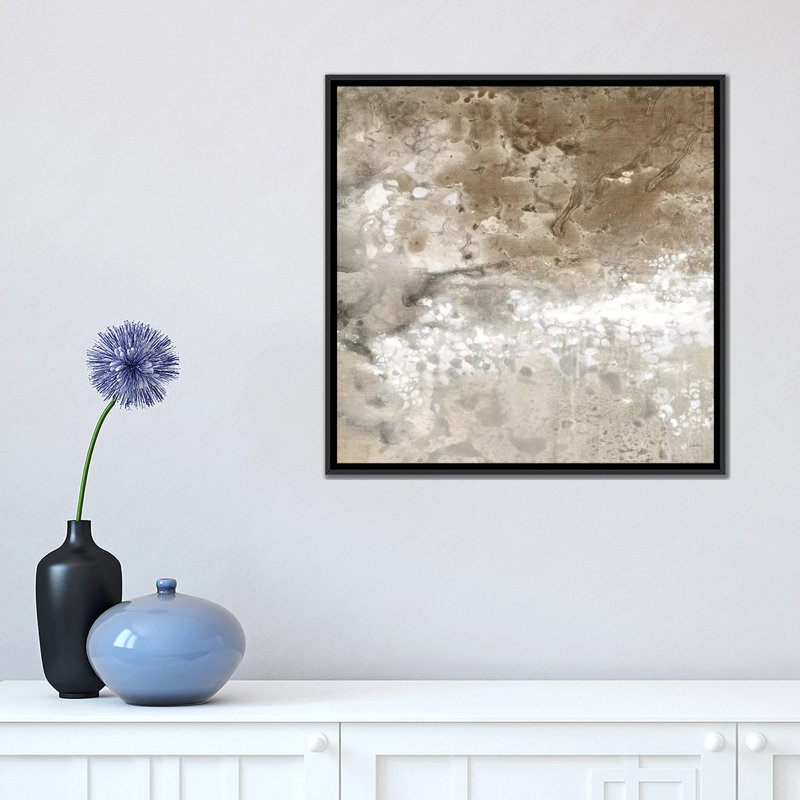 «Earthen II», reproduction sur toile, H 18 po x l 18 po x P 1,5 po, Toile encadrée noire, Pas de tapis