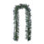 9Ft Pre-Lit Snow Flocked Greenery Pine Christmas Garland With Lights And Timer