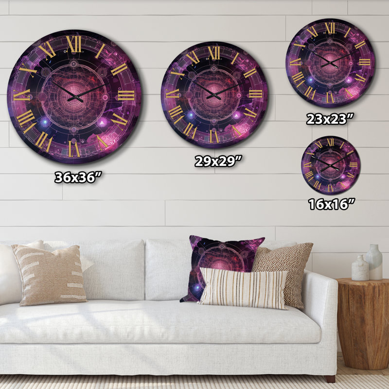 Horloge murale en métal Troisième œil Chakra, Petit