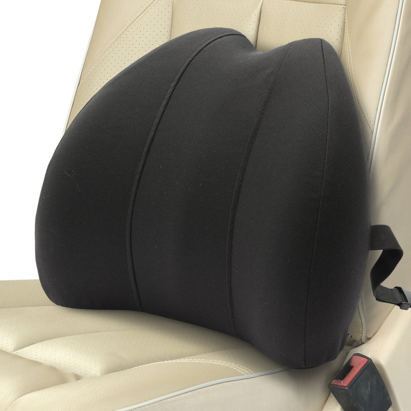 Oreiller de soutien lombaire en mousse à mémoire de forme avec sangle réglable et housse lavable Cheer Collection