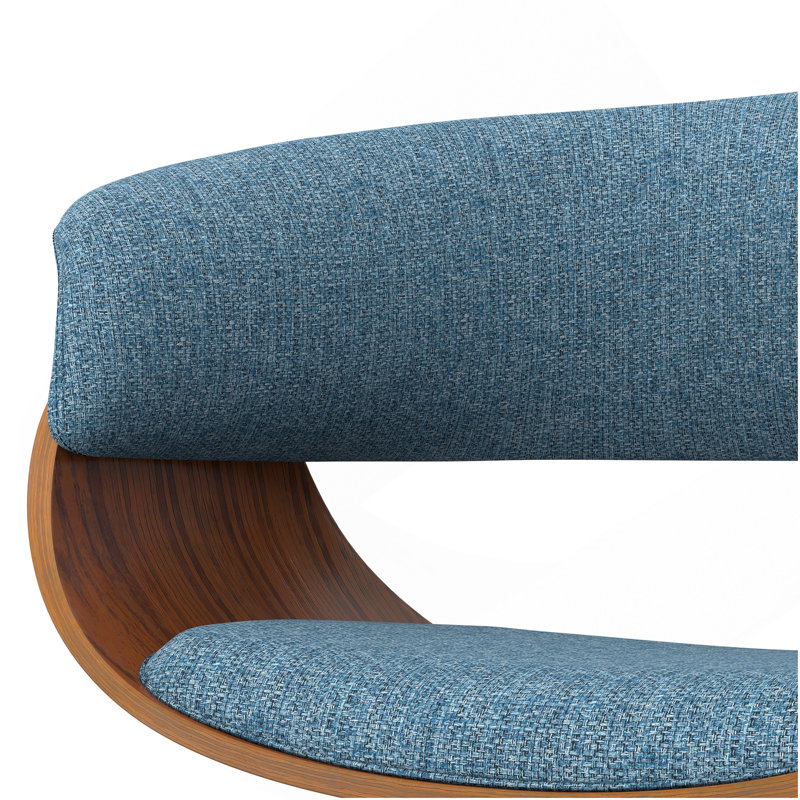 Sheldon - Tabouret de bar pivotant réglable - Bleu denim