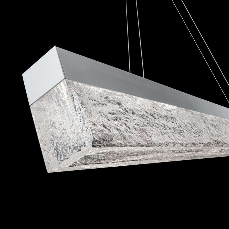Effervescent 1 - Light LED Pendant, Brushed Aluminum