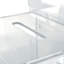 Extra Large Clear Lottery Box on Adjustable Pedestal Floor Stand w/ Pocket, Lock & Keys on Pedestal