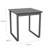 Gansett Waiting Reception End Table Metal Frame 20x20" High Pressure Laminate Top-50878870-50878868