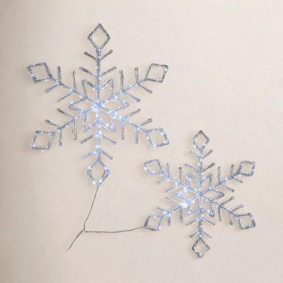 The Holiday Aisle® Ice Crystal Snowflake Pair