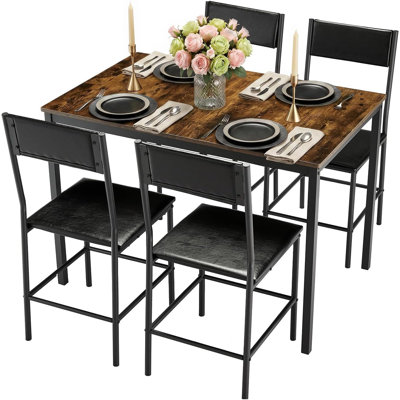 35.4" Rectangular Kitchen Table, Dining Table for Kitchen, Office