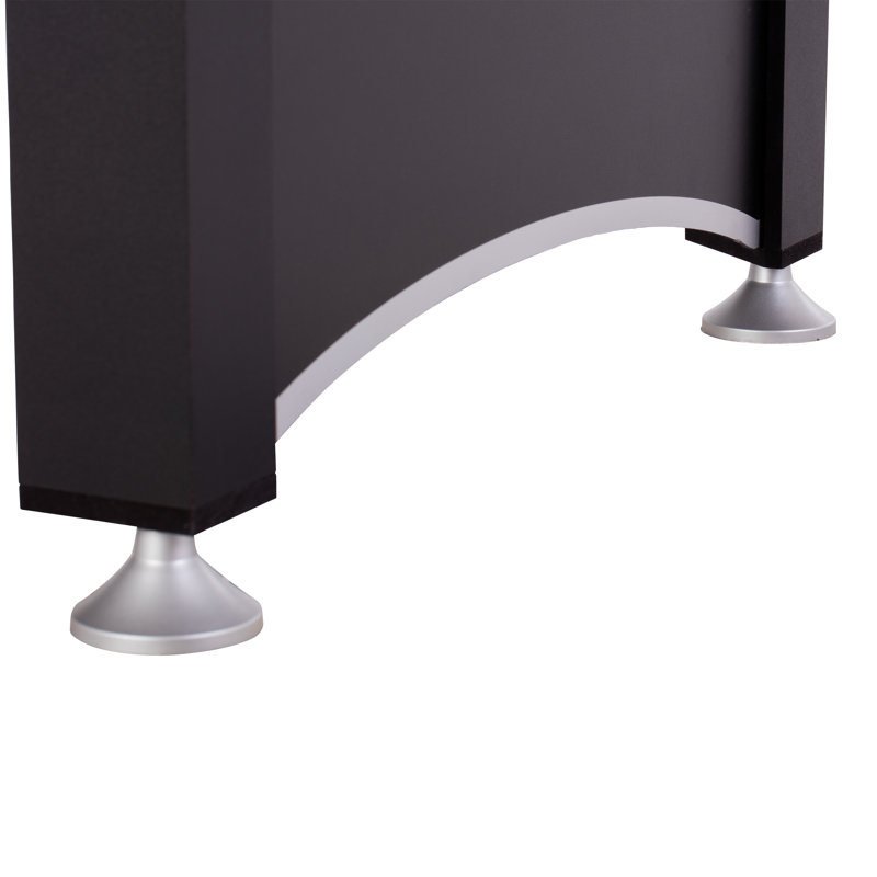 Triumph 84" Black Alloy Steel Billiard Table with Table Tennis Top