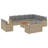  Garden Sofa Set Beige, Light Grey