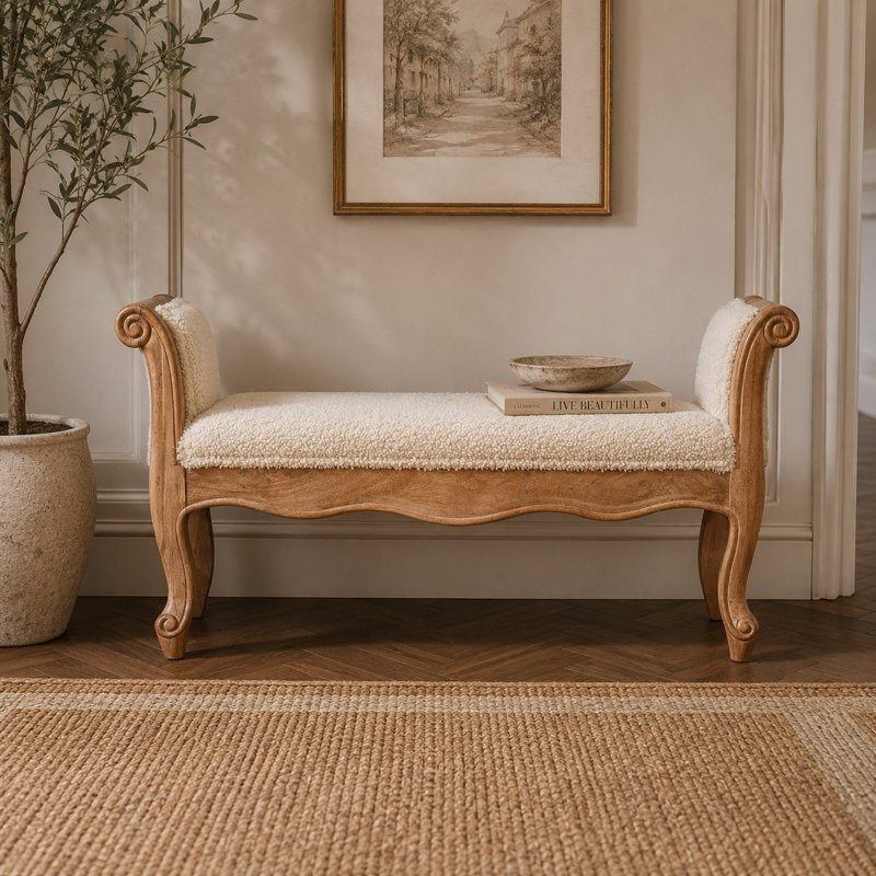 Currington Cotton Upholstered Bench