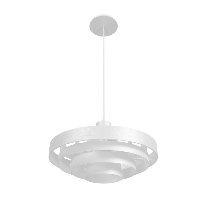 Luminaire suspendu 1 lumière Newport Collection, Blanc