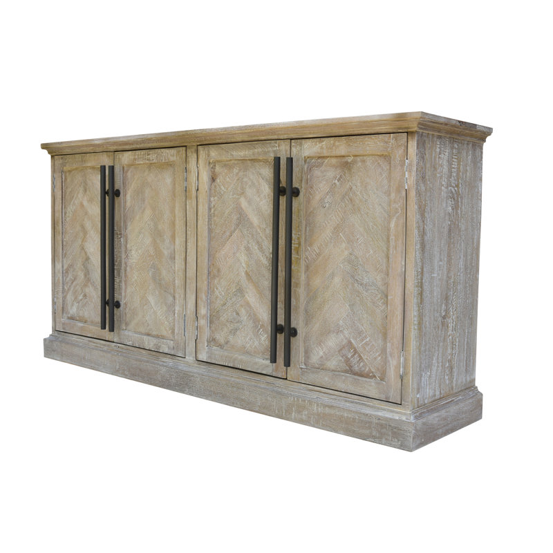 Buffet 70 "Harrison, Blanc délavé vieilli