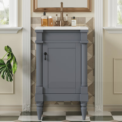 Meuble-lavabo moderne de 18 pouces avec lavabo
