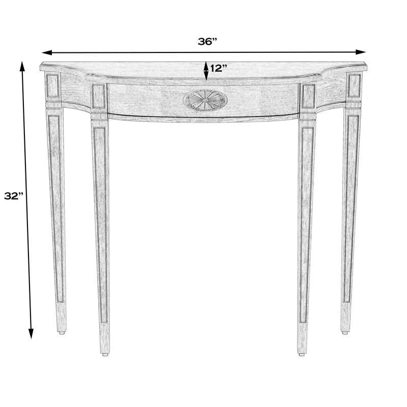 Chester Console Table, Driftwood