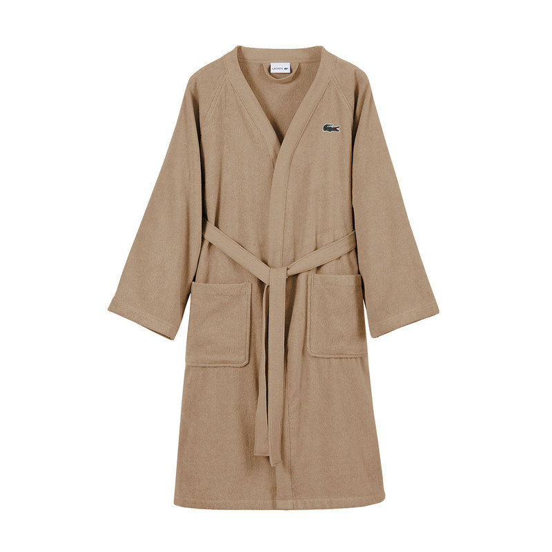 Peignoir en coton piqué 100% coton Lacotte Classic, Sand