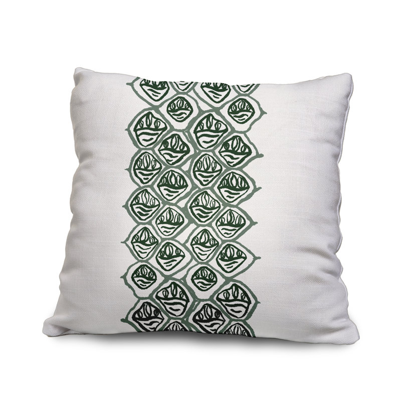 Housse de coussin carrée extérieure/insert, 18" x 18", Vert foncé