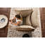 Fauteuil pour toutes les pièces - salon, chambre à coucher, bureau, largeur de 40,44 po, hauteur de 34,26 po, profondeur de 43,47 po, chenille moderne orange, balcon, deux choix de couleurs, rembourrage doux, look élégant-252253657