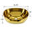 15.75" Oval Stainless Steel Vessel Bathroom Sink, Gold Above-Counter Vanity Sink with 1.75" US Standard Drain Opening