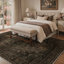 Tapis oriental gris anthracite / chocolat Roehit 9 pi x 12 pi, lavable à la machine-830563750