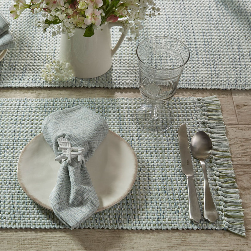 Sheniah Rectangular Table Runner, Blue, 54" x 13"