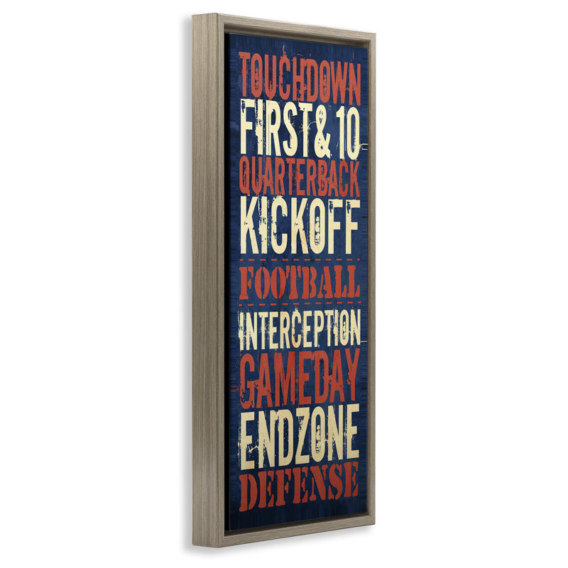 Expressions rustiques de football, Cadre flottant orme Montalcino, H 31 po x l 15 po